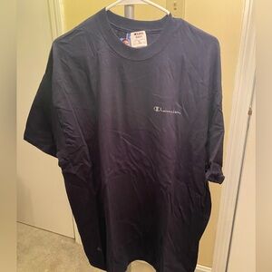 Champion navy t shirt (large)(new)